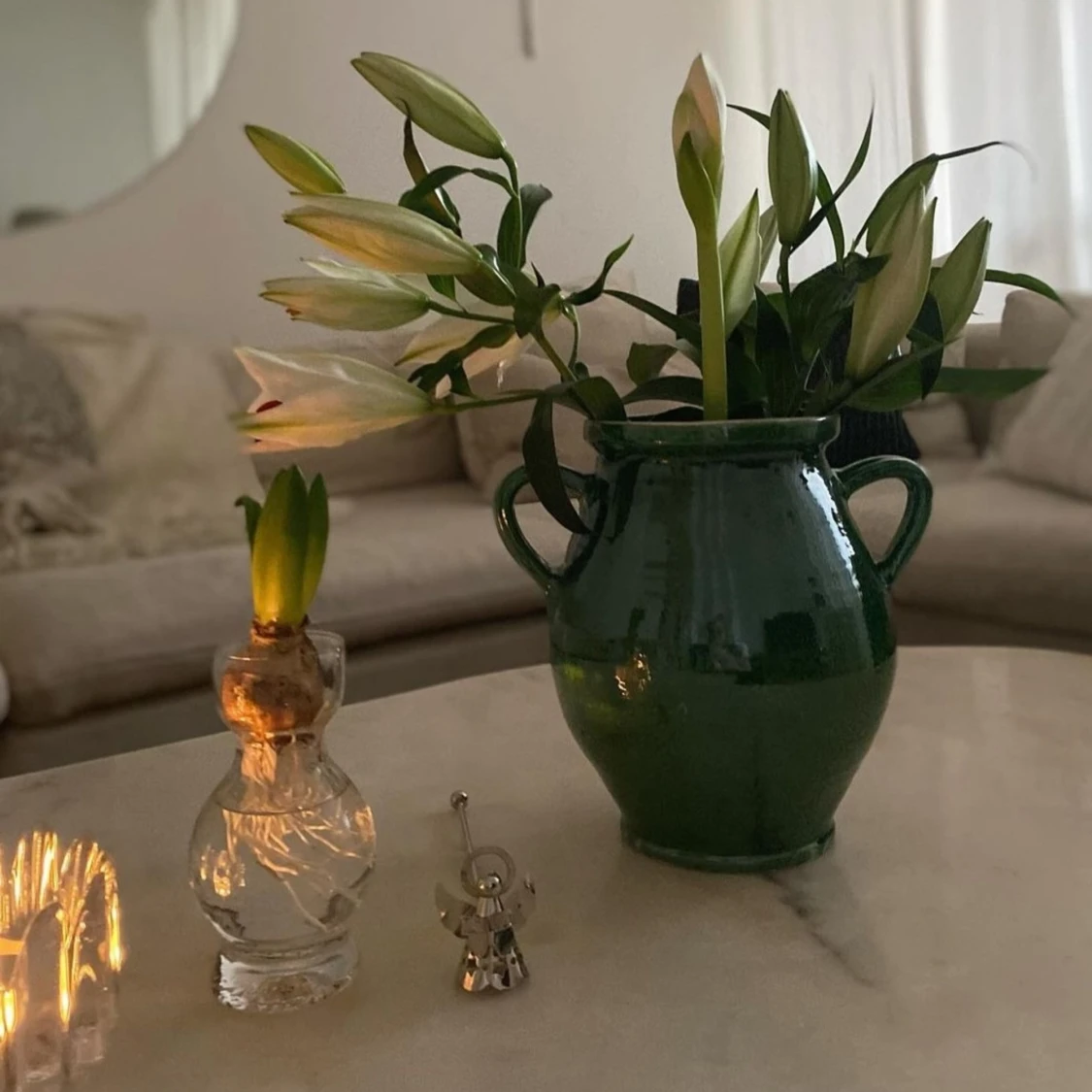 Grön urna vas kruka - 93