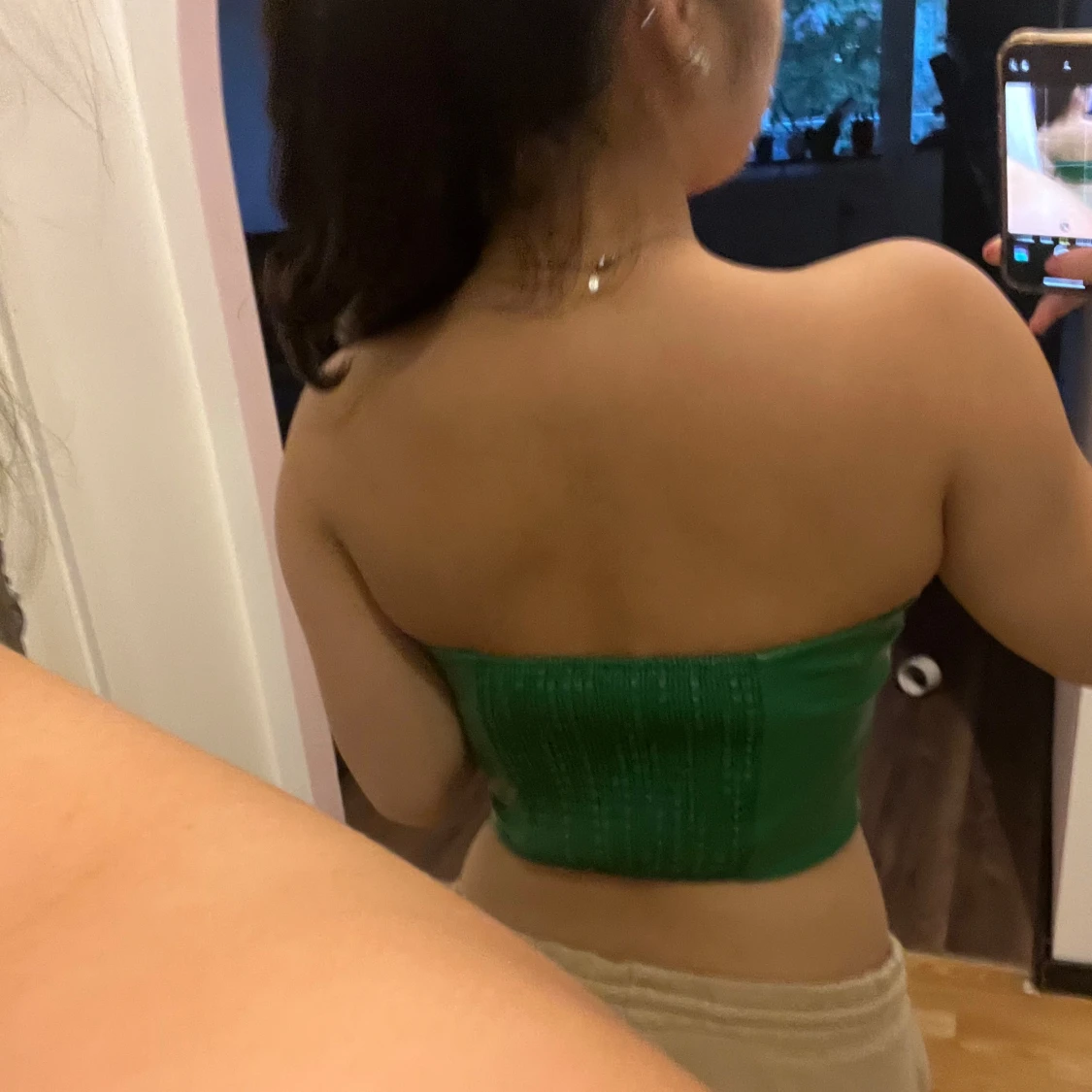 Grön strapless topp💕 - 91