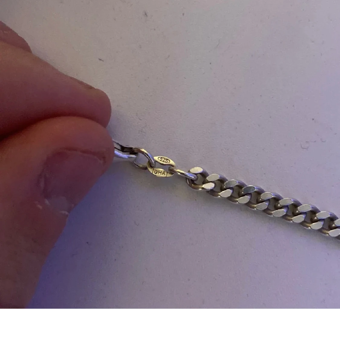 Äkta silverkedja - 90