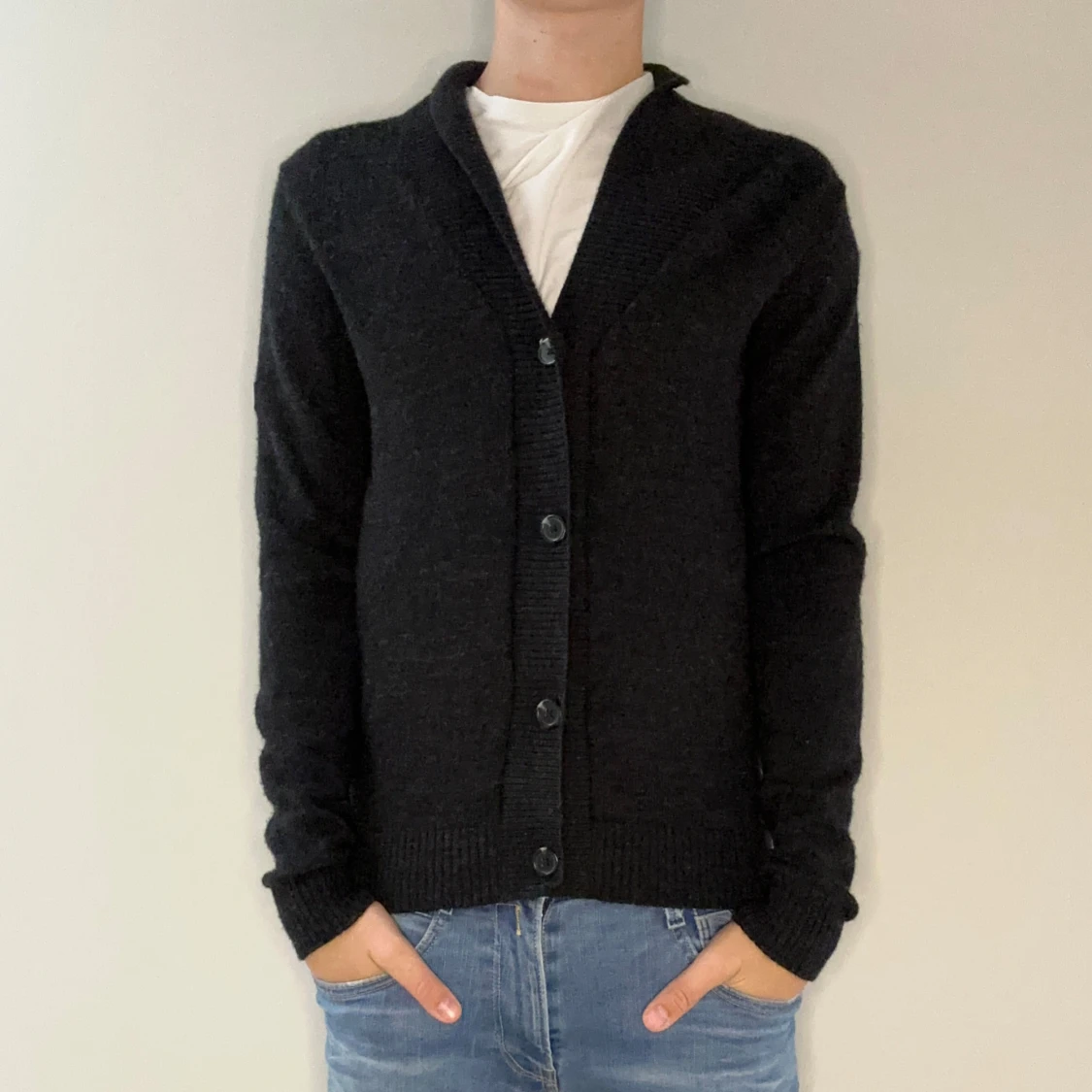 Svart Cardigan tröja