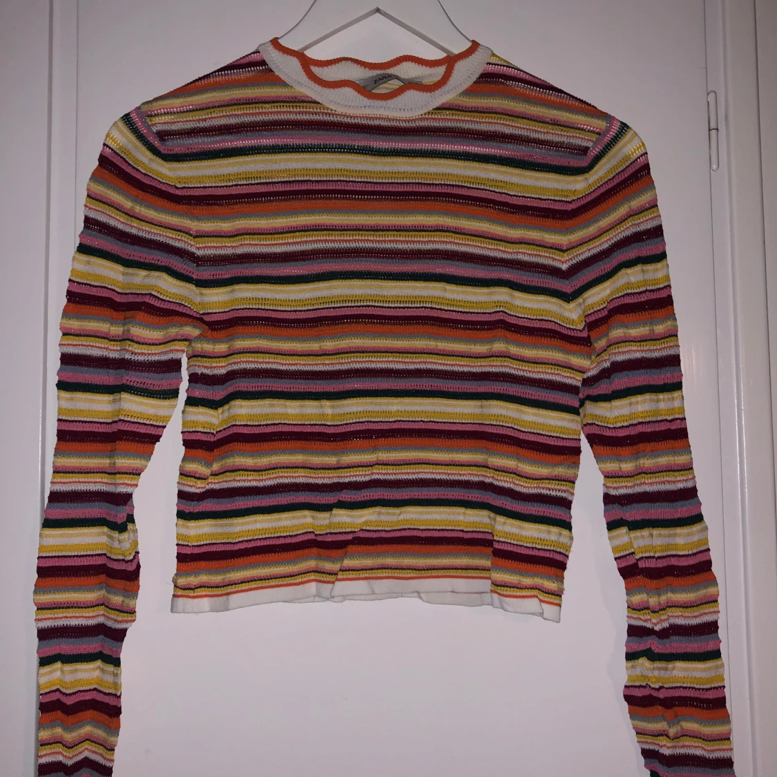 Flerfärgad randig tröja från Zara