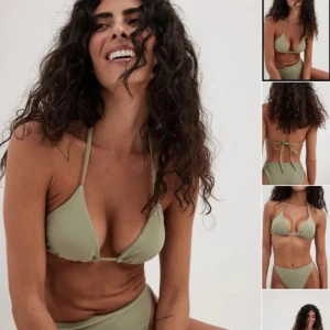Olivgrön bikini från NA-KD - Säljer en superfin olivgrön bikini från NA-KD. Säljs i nyskick då den var för liten för mig