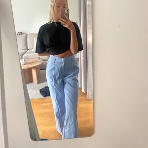 Blå kostymbyxor - Fint skick! Lowwaist/midwaist