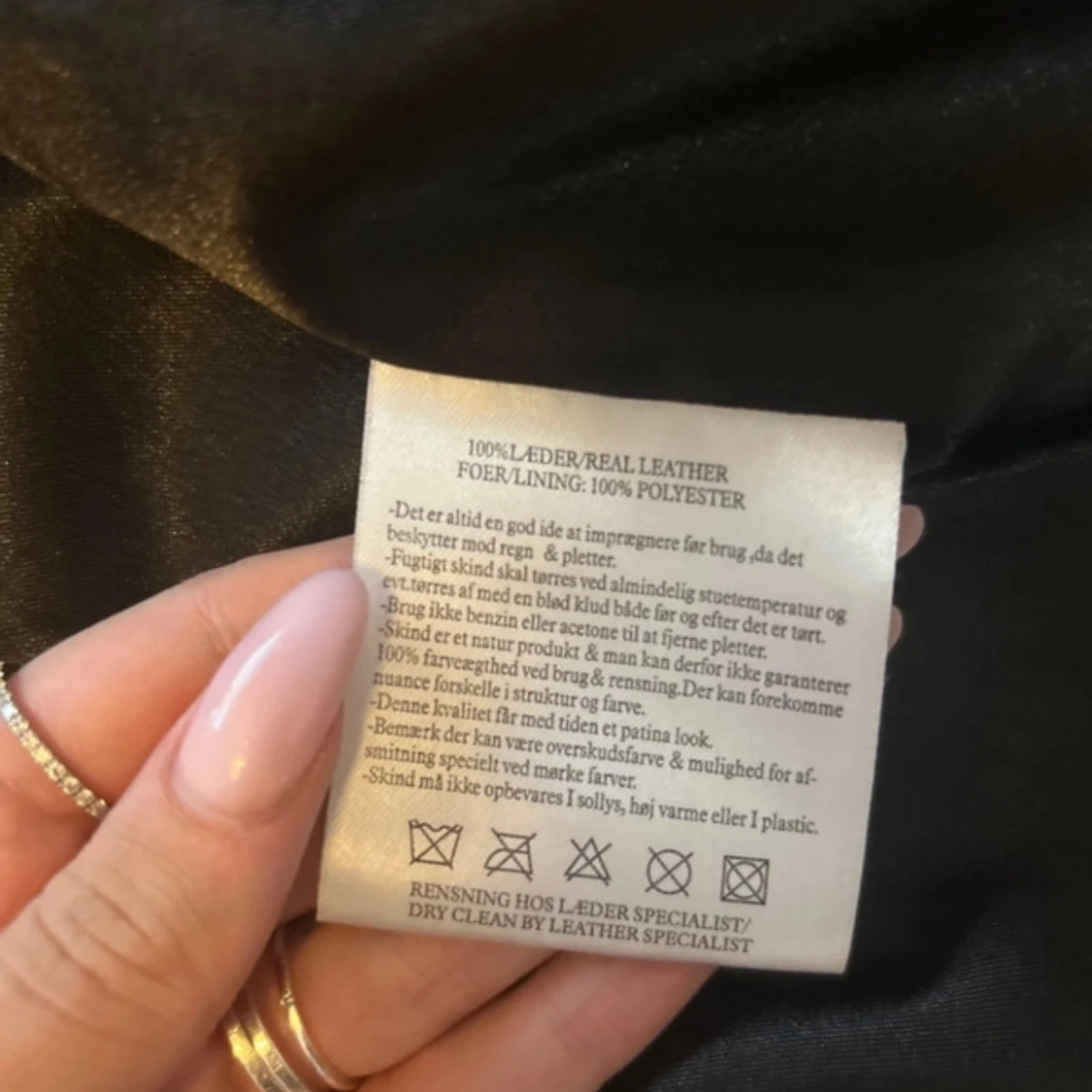 Äkta läder jacka - 90