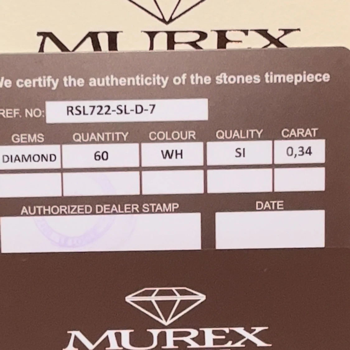 Swiss diamond watch  - 92