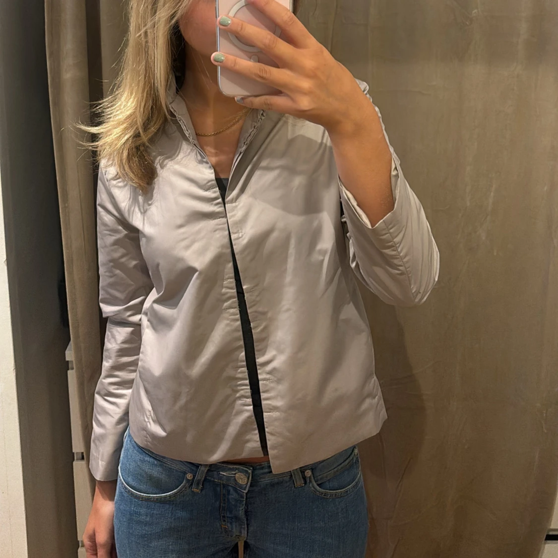 Silver grå jack kofta