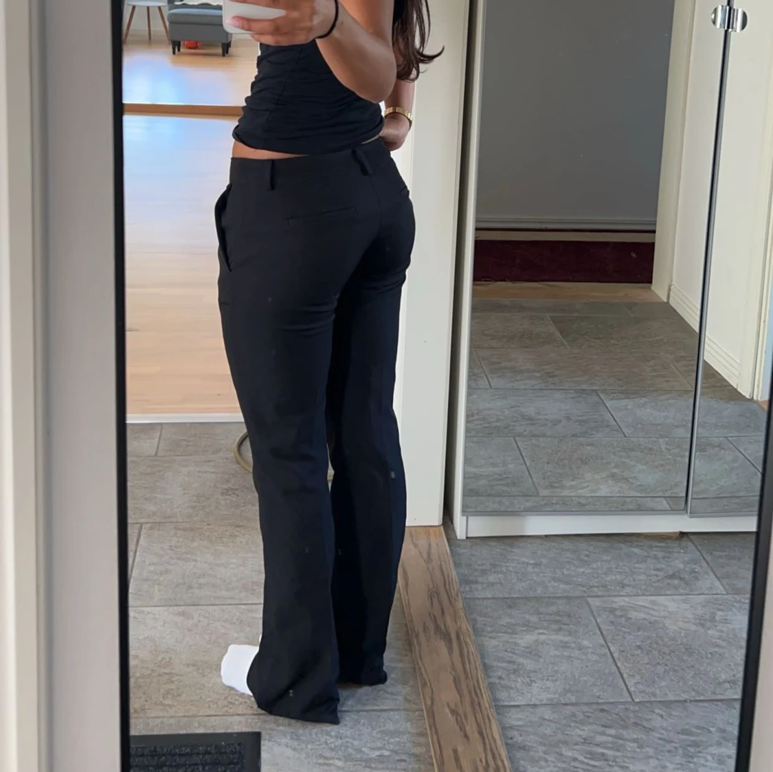 Lågmidjade kostymbyxor från bikbok - 90