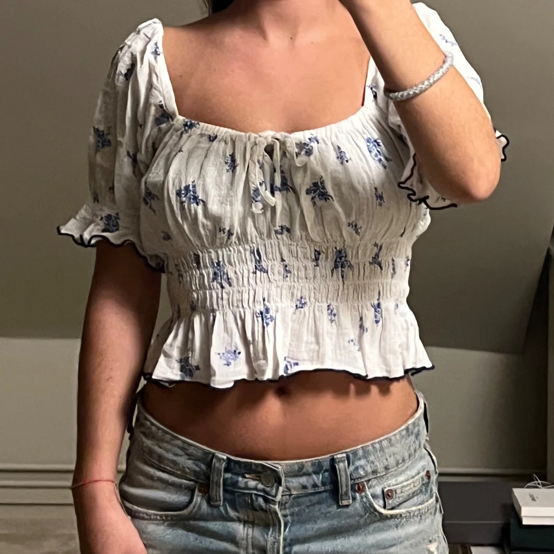 Jättefin topp🤍🩵 - 90