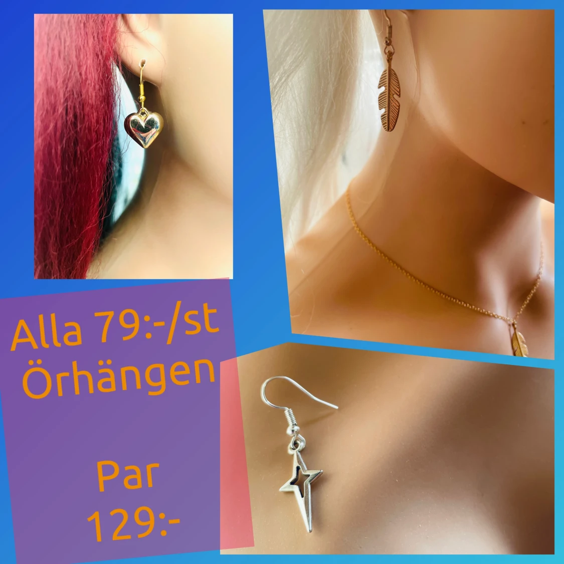 By prisförslag- 1 par örhängen (valfria)