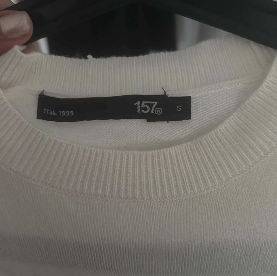 Vit kortärmad tröja från 157 - 2