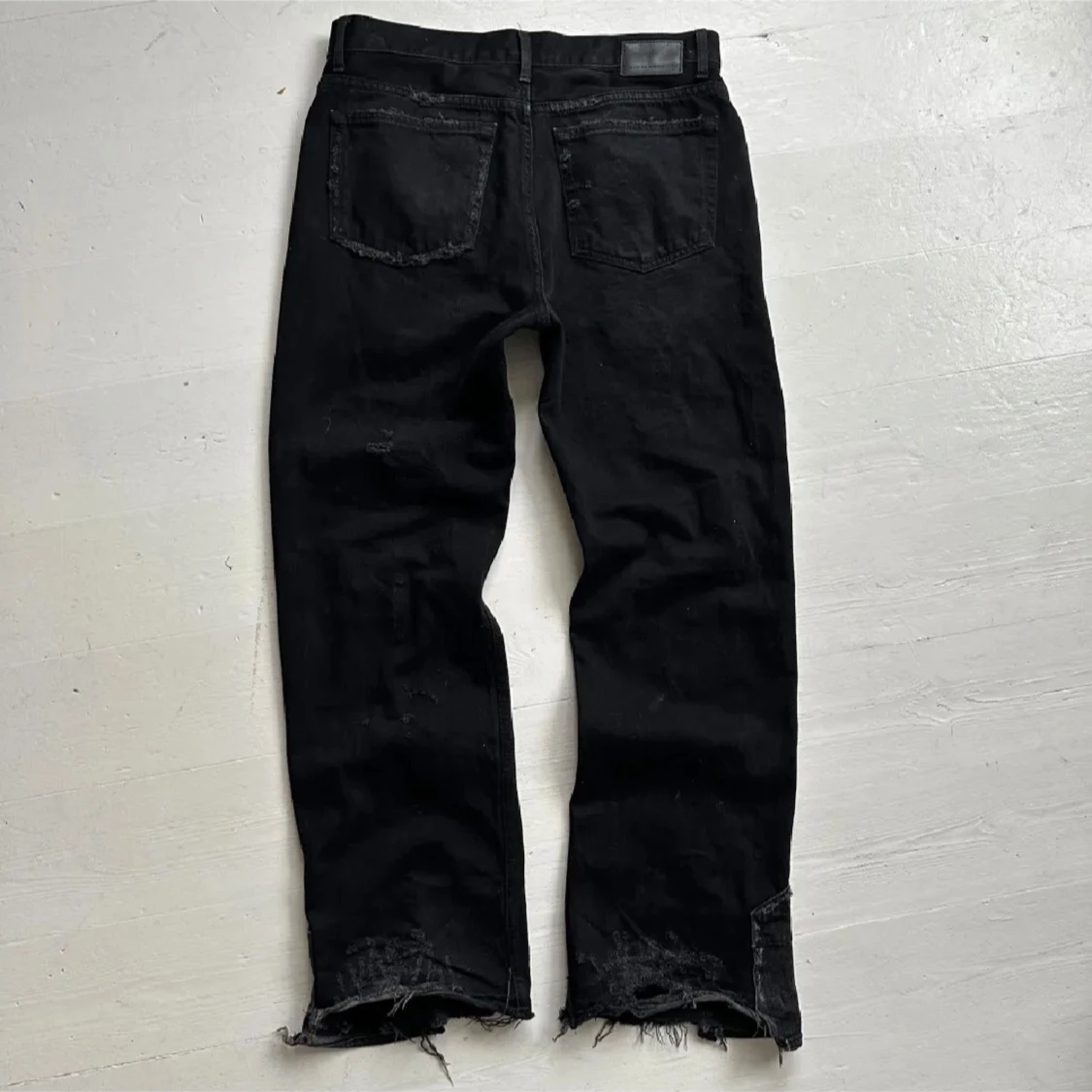 Svarta custom flared jeans - 1