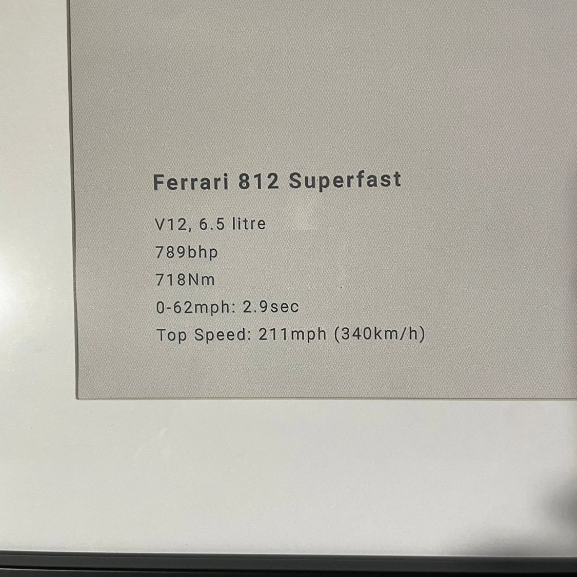 Ferrari 812 Superfast Poster - 1