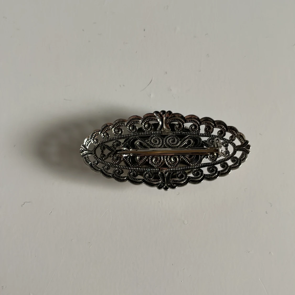 Vintage brosch i silver - 1