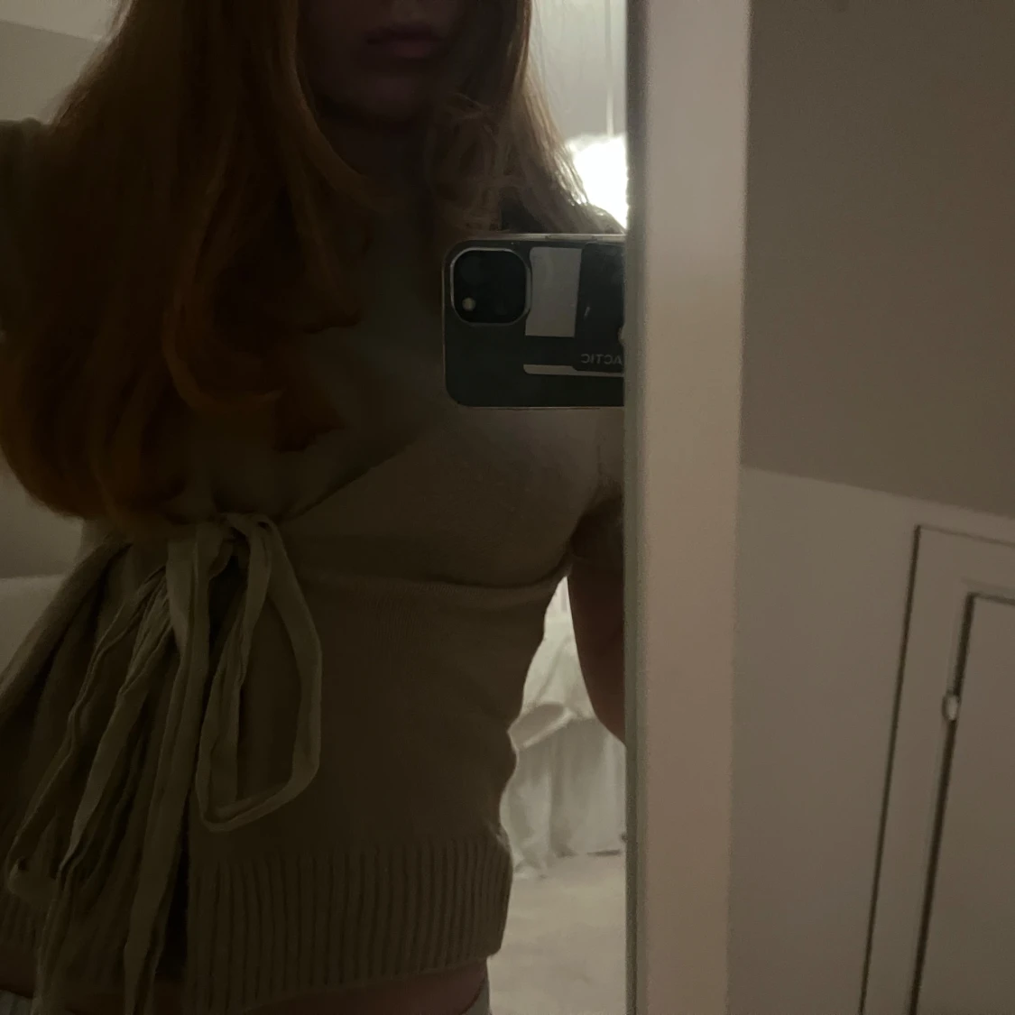 Beige stickad topp från Zara - 2