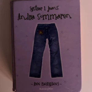 Systrar i jeans: Andra sommaren - Boken 'Systrar i jeans: Andra sommaren' av Ann Brashares är en uppföljare som utforskar vänskapsbanden mellan fyra tjejer från Bethesda. Carmen, Bee, Tibby och Lena navigerar genom personliga utmaningar och relationer under sommaren. Utgiven av Bonnier Carlsen.