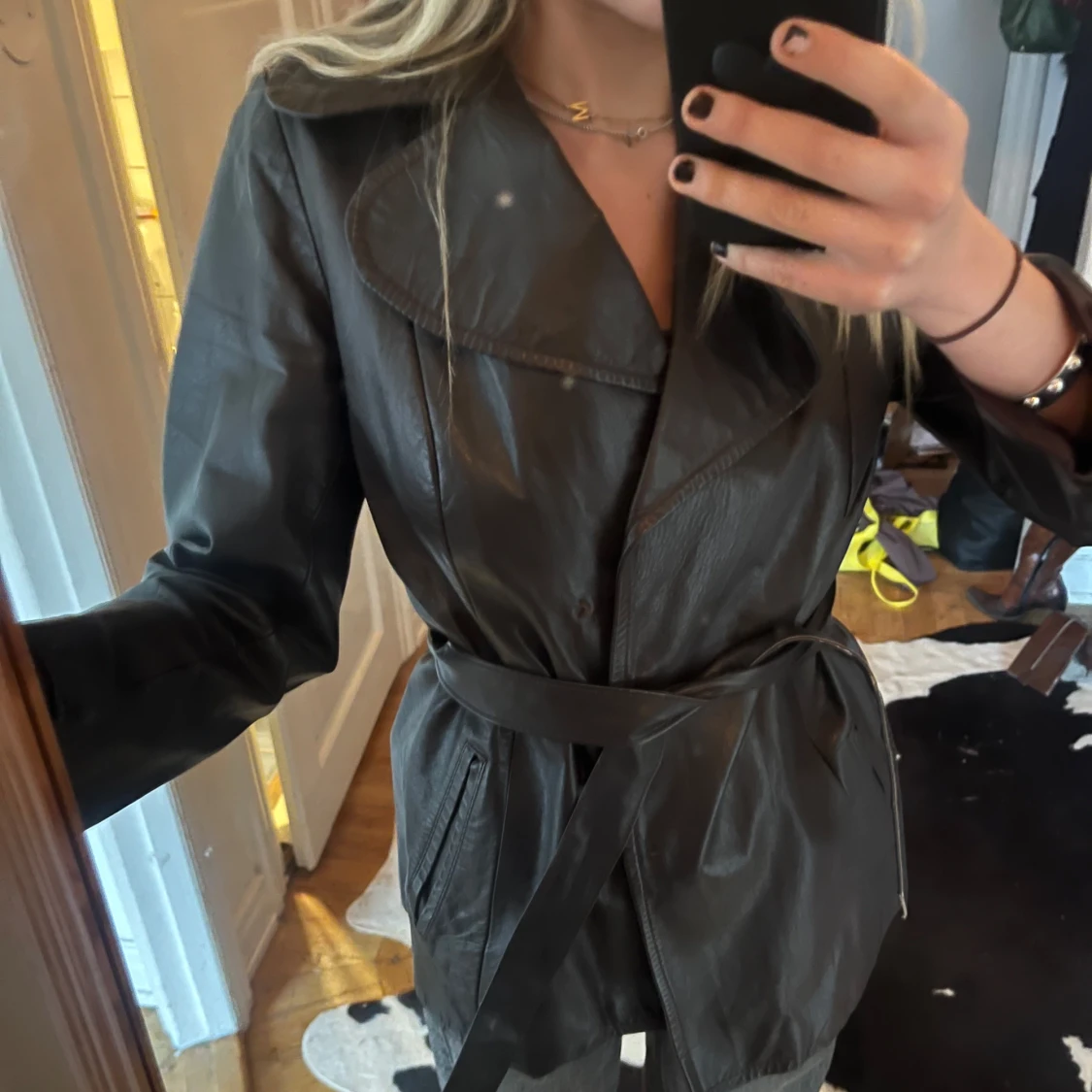 Snygg skinnkavaj  - 2