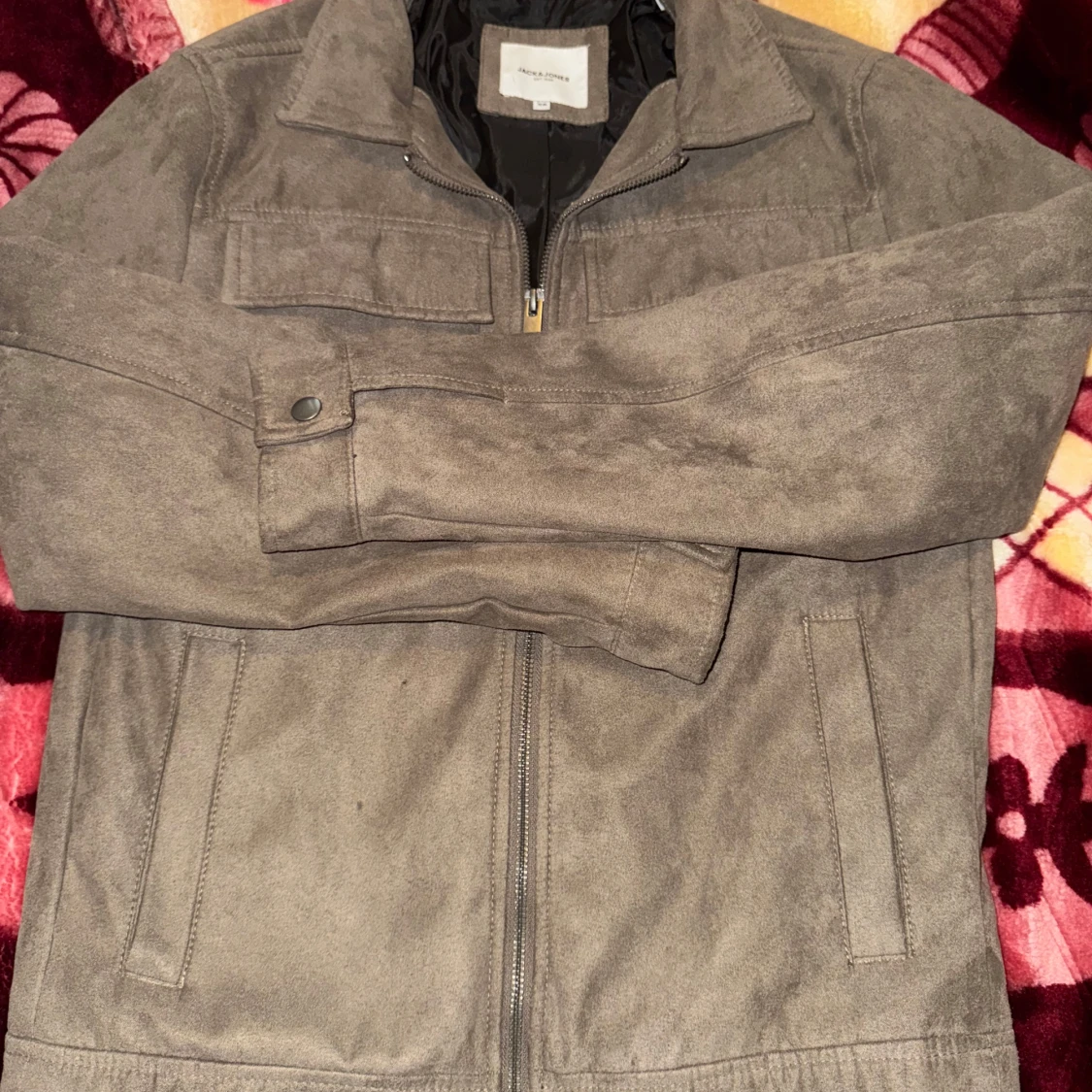 Grå mockajacka från Jack & Jones