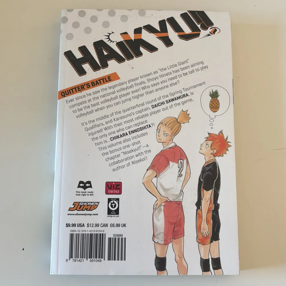Manga 'Haikyu!!' volym 14 av Haruichi Furudate. På engelska och aldrig läst!. Böcker.