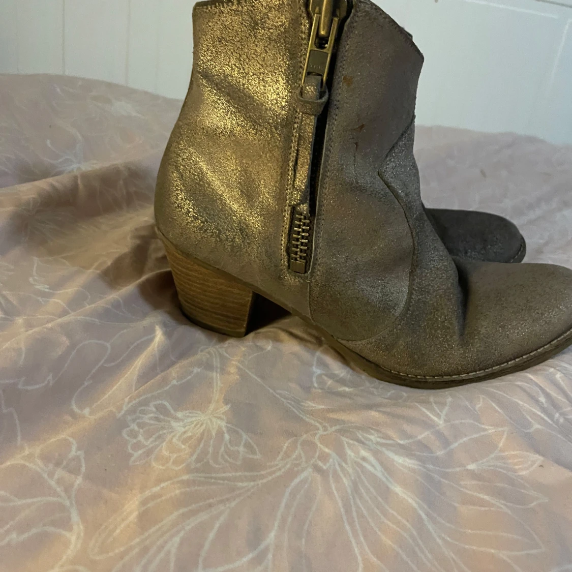 Grå boots med dragkedja - 1