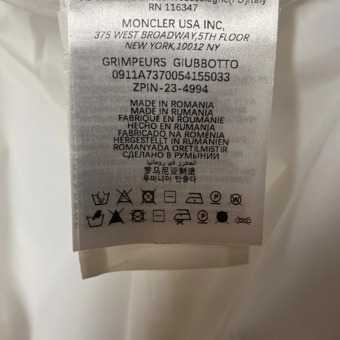 Moncler Vindjacka – Vit (Herr) - 4