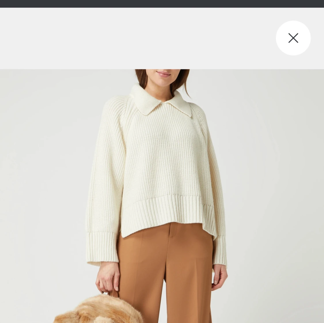 Vit stickad tröja Levete Room - 3