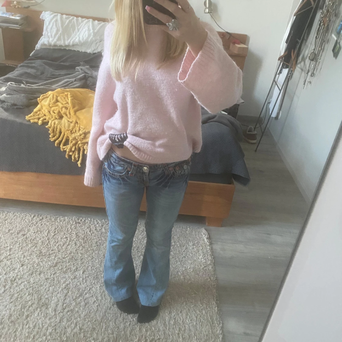 Super fina lågmidjade true religon jeans💘