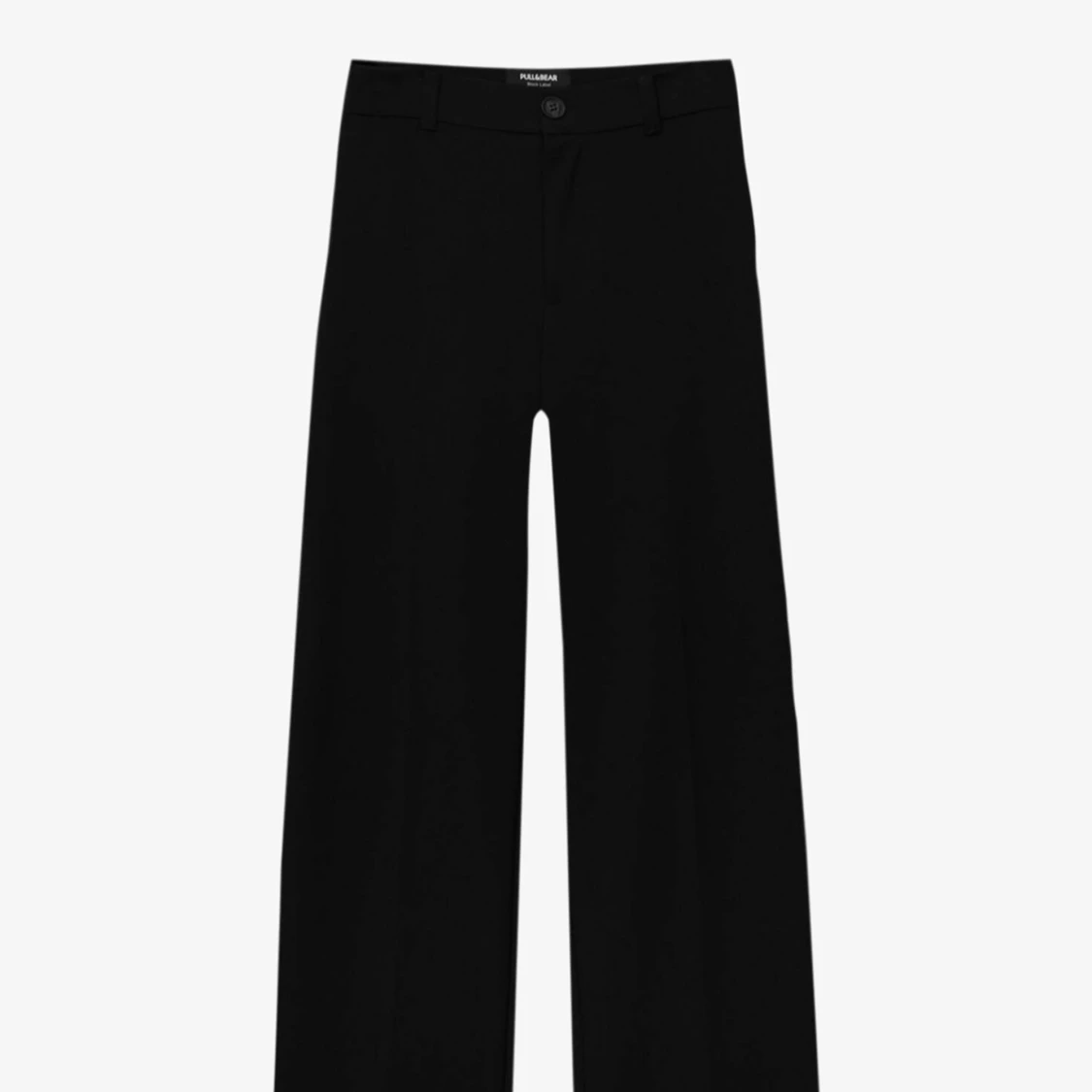 svarta kostymbyxor med knapp - 90