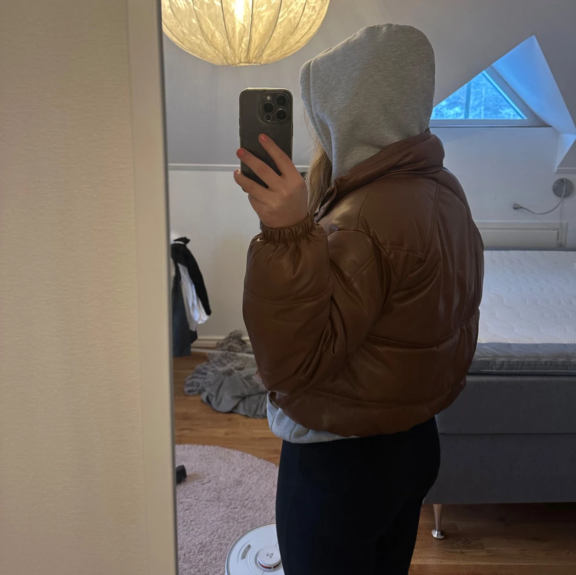 Brun pufferjacka - 1