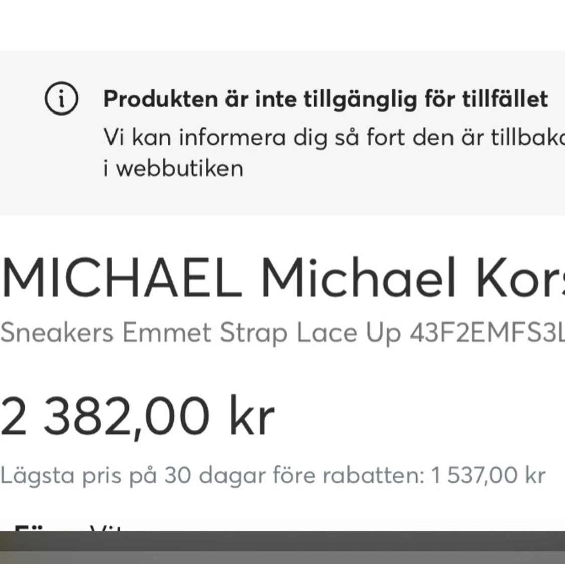 Micheal kors skor  - 93