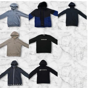 Hoodie/zip hoodie/jacka - Säljer allt för 700 kr Peak performance jacka, 2x peak performance zip hoodie, calvin klein sweatshirt. nike, hollister, champion hoodies 