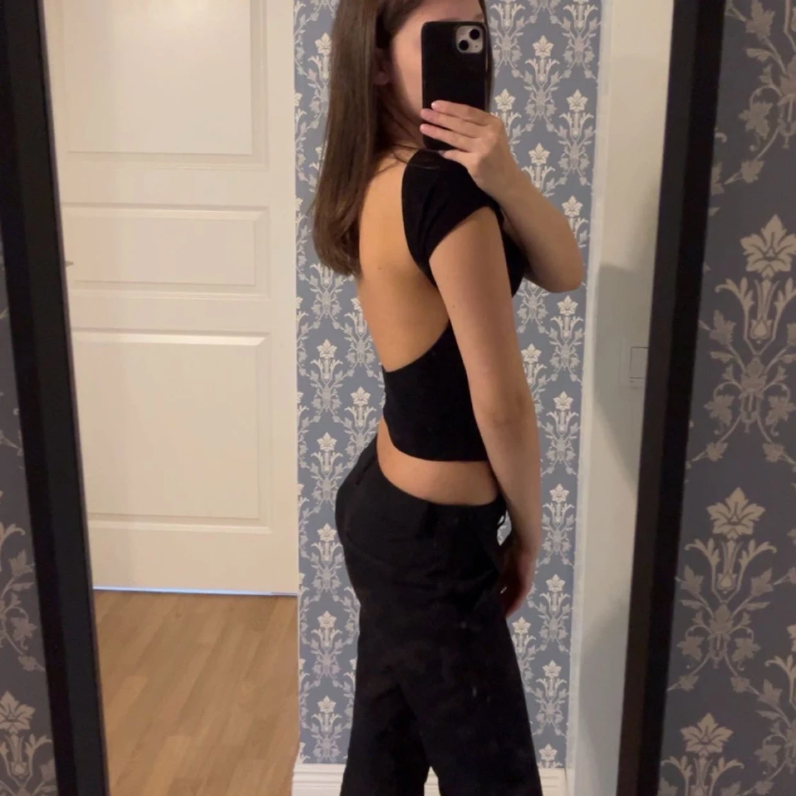 Tröja med öppen rygg