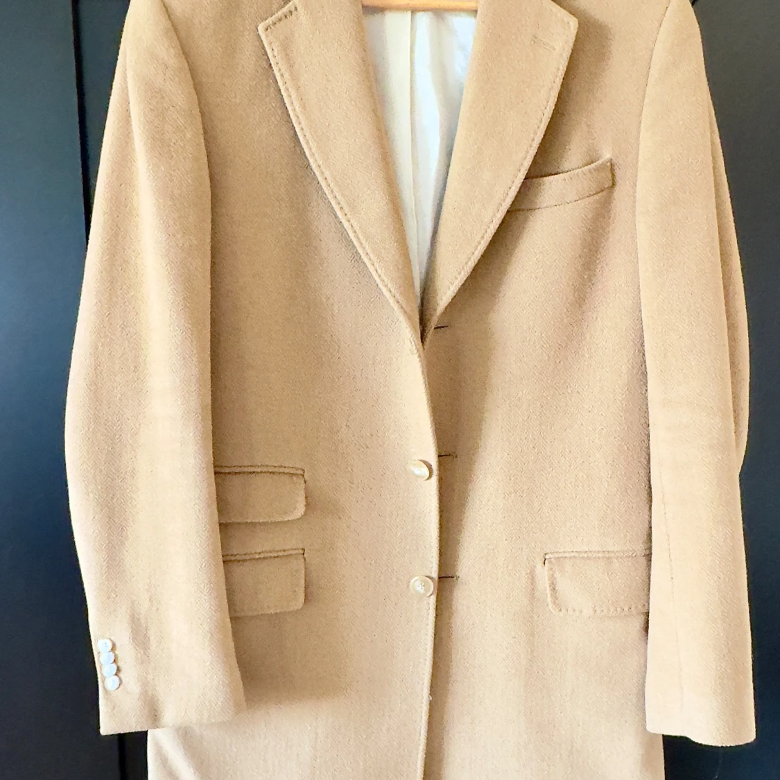 Beige overcoat