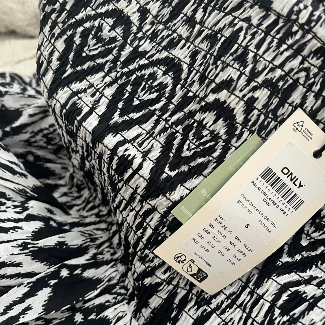 Only zebra kjol - 90