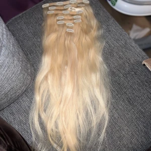 Rapunzel Clips - Endast testat rapunzel clips hår.  50 cm i färgen 10.10 platinium blond nypris 1999kr