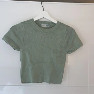Grön ribbad topp från Primark - Säljer en snygg grön ribbad topp från Primark i storlek M. Den har korta ärmar och en rund halsringning, perfekt för vardagsbruk eller en avslappnad dag ute. Toppen är i bra skick och superbekväm att ha på sig. Passar perfekt till jeans eller kjol!