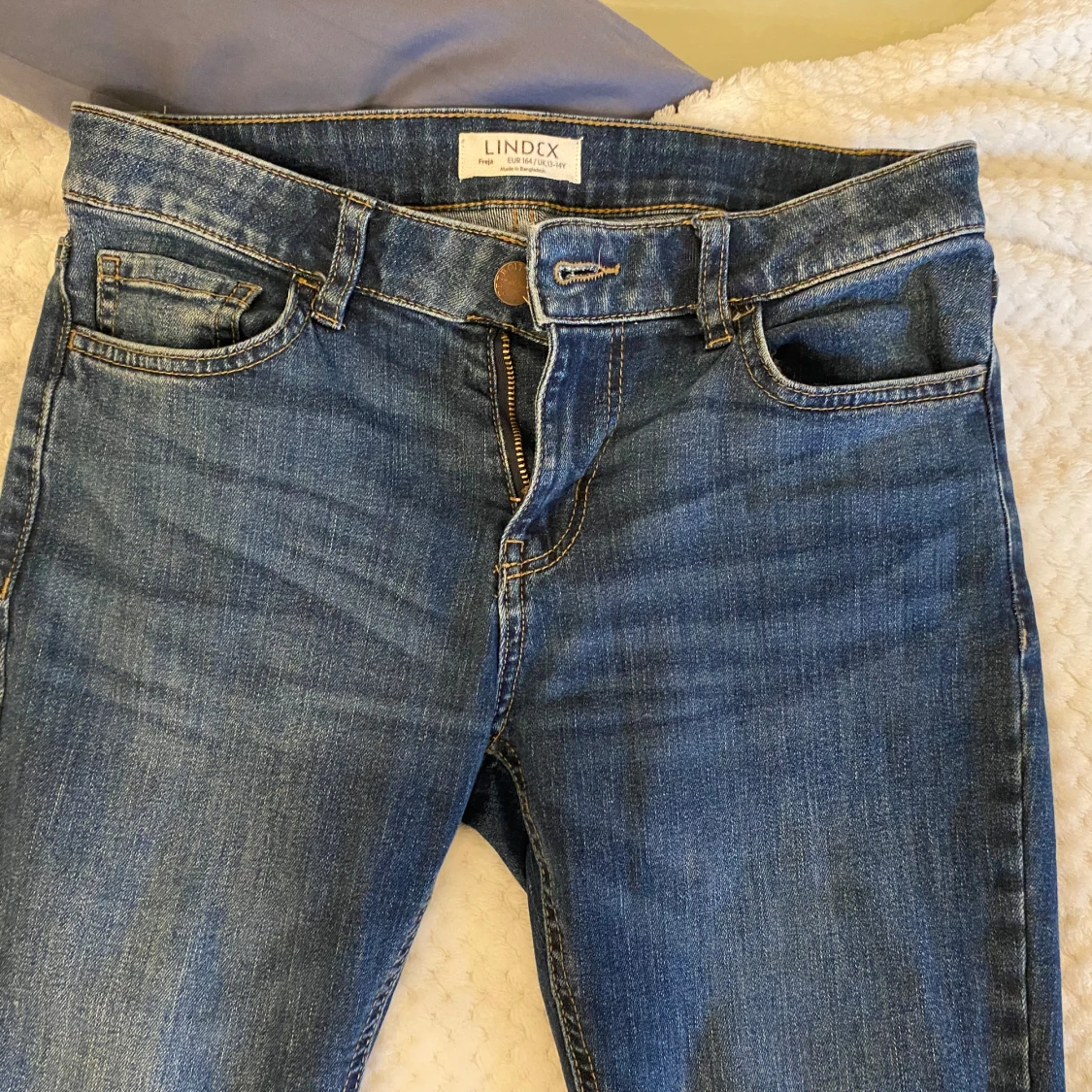 Lådmidjade bootcut jeans - 92