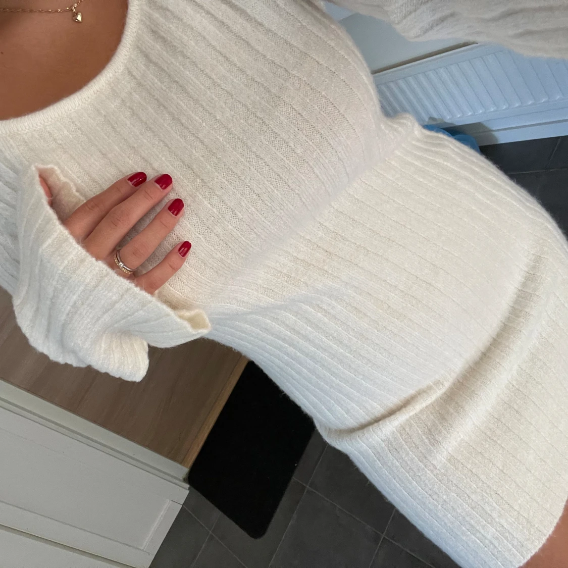 Kort vit klänning H&M - 90