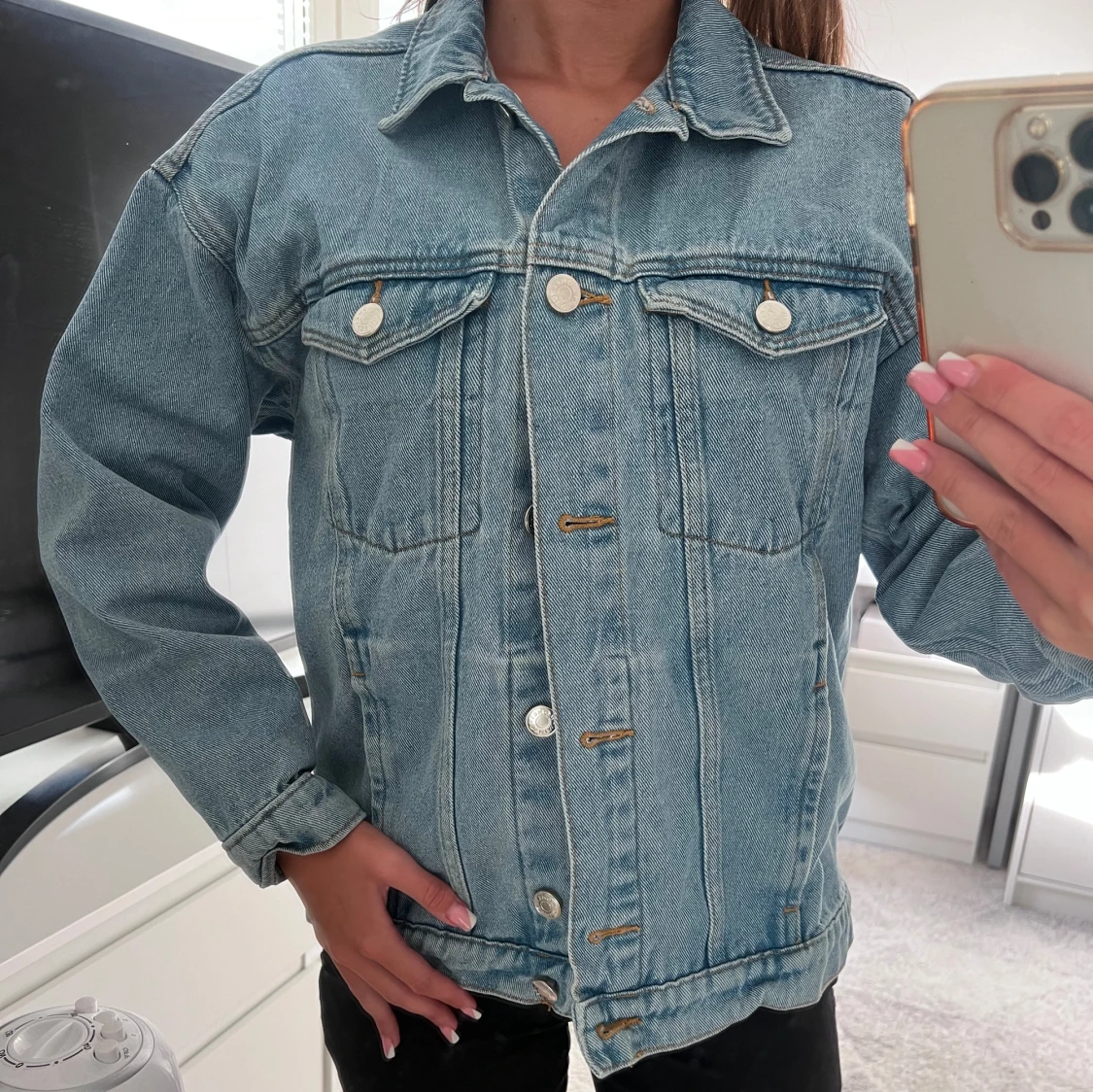 Blå jeansjacka  - 92