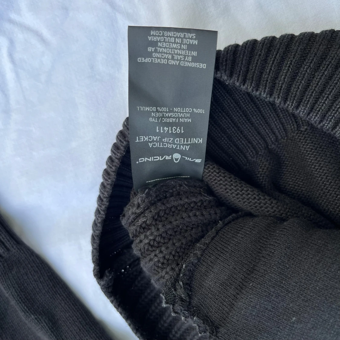 Sail Racing knitted zip jacket svart  - 93