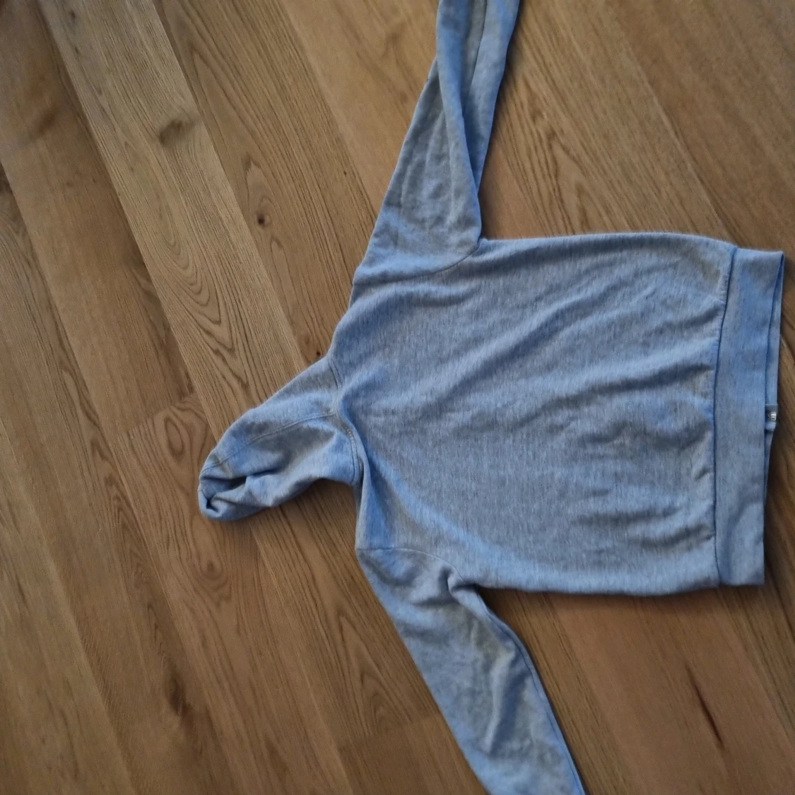 Grå zip up hoodie - 90