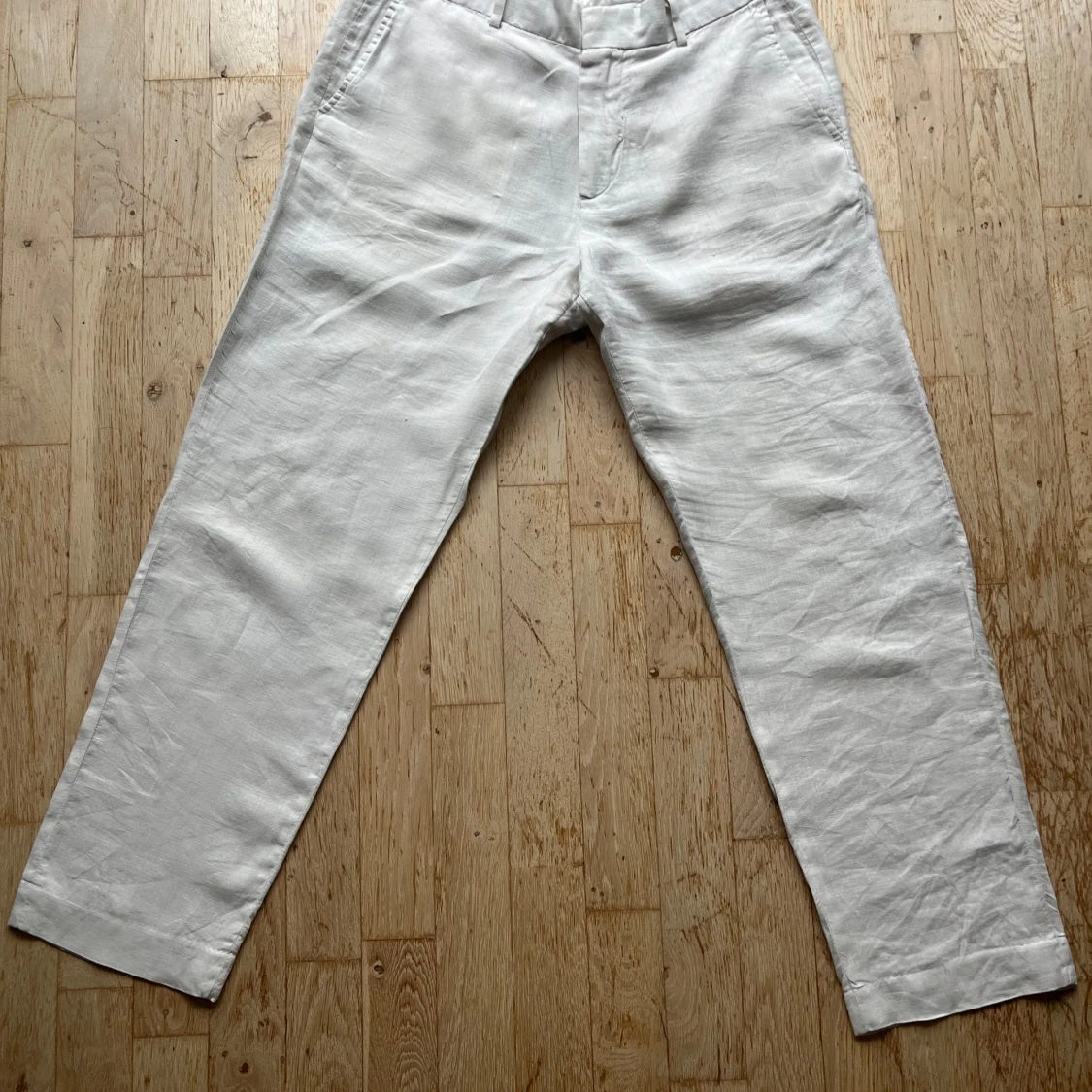 Vita linnebyxor från H&M