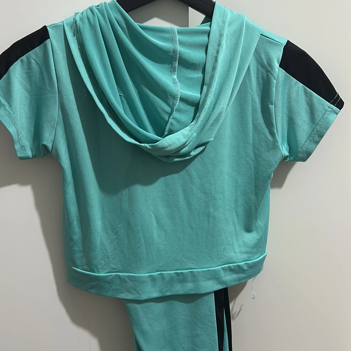 Turkos hoodie med NYC-tryck - 91