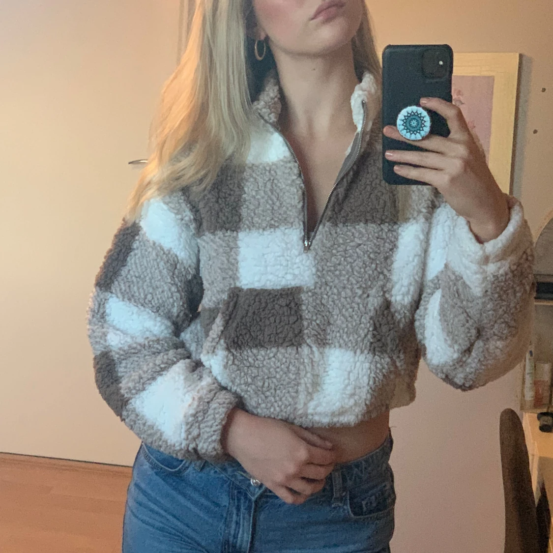 Mysig rutig fleece från Shein - 91