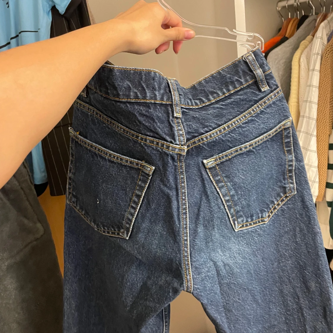 Zara Blå jeans med knappar - 92