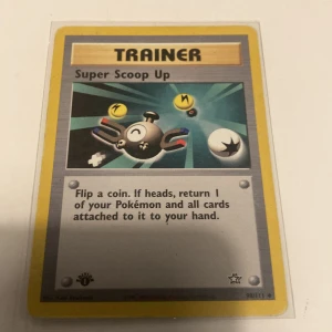 Pokémonkort 1st edition - Super Scoop Up Neo Genesis TCG Pokémon kort  - Skickas i sleeve 