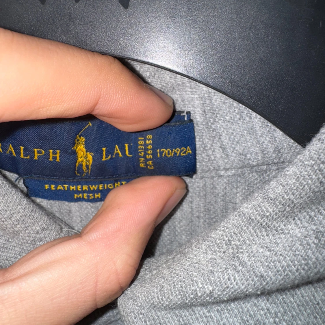 Grå långärmad skjorta från Ralph Lauren - 92