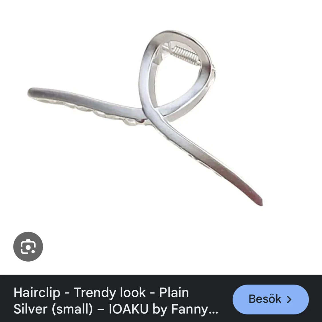 Silver hårklämma från IOAKU‼️HELT NY‼️ (lilla modellen)