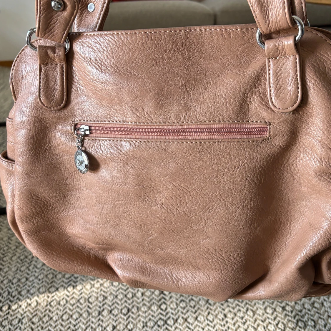 Beige stor väska - 91