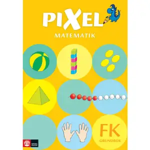 Med Pixel FK får du möjlighet att ta till vara på allt eleverna redan vet om matematikens värld. Tillsammans möter ni tal, mönster och former med leken som grund. Samtidigt undervisar du medvetet redan i förskoleklass och utvecklar elevernas tänkande. För att utmana och ge eleverna många chanser att förstå, återkommer de matematiska momenten flera gånger genom Pixels grundböcker och på flera olika sätt. Varje moment går från konkret till abstrakt, från lek och utforskande till mattespråkets tal och symboler. Med Pixel lägger du den viktiga grunden både på ett roligt och genomtänkt sätt. Grundbok Grundboken är indelad i kapitel med tydligt matematiskt innehåll. Alla kapitel börjar med en samtalsbild baserad på en vardaglig situation, för att möjliggöra samtal vid introduktion av nya begrepp. Elevens uppgifter går från att vara halvkonkreta till att blir mer abstrakta. I grundboken återkommer de matematiska momenten flera gånger och på flera olika sätt. Till varje uppslag i grundboken finns förslag på aktiviteter och tips på hur du kan förenkla uppgifter och utmana eleverna. Extrabok För att kunna ge dina elever möjlighet att lära sig ännu mer matematik finns det en extrabok till de elever som är redo. Lärarbok Lärarens bok är helt central i Pixel. Här ser du den grundläggande matematiken i ett större sammanhang och har plats för egna anteckningar. Till varje uppslag i elevboken finns förslag på samtalsfrågor, aktiviteter och tips på hur du kan förenkla och utmana. Kopieringsunderlag FK I häftet med kopieringsunderlag finns spel, fler övningar och problemlösningsuppgifter som passar i förskoleklass. Arbetsbladen är hämtade från Kopieringsunderlag FK-3 och Problemlösning FK-3. Handdockor Pix och Pax Pix och Pax är två hjälpredor och följeslagare i böckerna från FK-åk 3. Nu finns de även som handdockor. Låt dem bli en extra motiverande faktor på matematiklektionerna. Tankehäfte Det här är ett stort skrivhäfte med blanka sidor. Använd häftet för att uppmuntra eleverna att skriva eller rita sina tanker och uträkningar när de arbetar. Processen är viktig – inte bara svaret!    Format Danskt band   Omfång 96 sidor   Språk Svenska   Förlag Natur & Kultur Läromedel   Utgivningsdatum 2014-05-16   Medverkande Ann-Christin Arnås   Medverkande Henrik Kirkegaard   Medverkande Mona Røsseland   Medverkande Anita Dolmark   Medverkande Anne Tryti   Medverkande Børre Holth   ISBN 9789127433717  