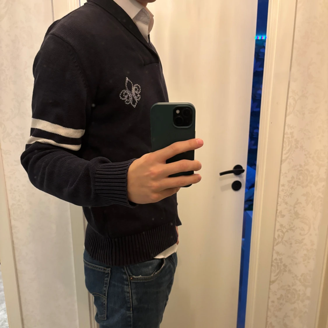 Mörkblå tröja från Morris - 90